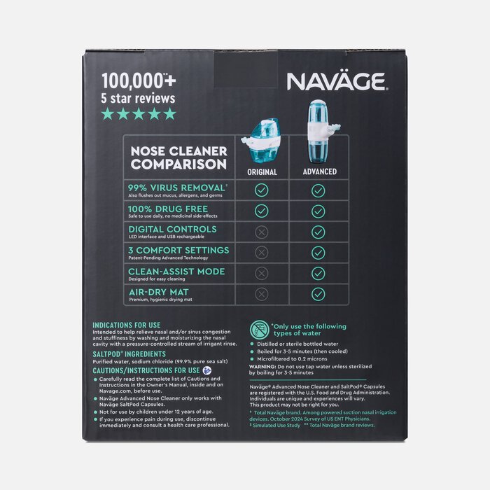 Navage® Advanced Powered Nose Cleaner, , large