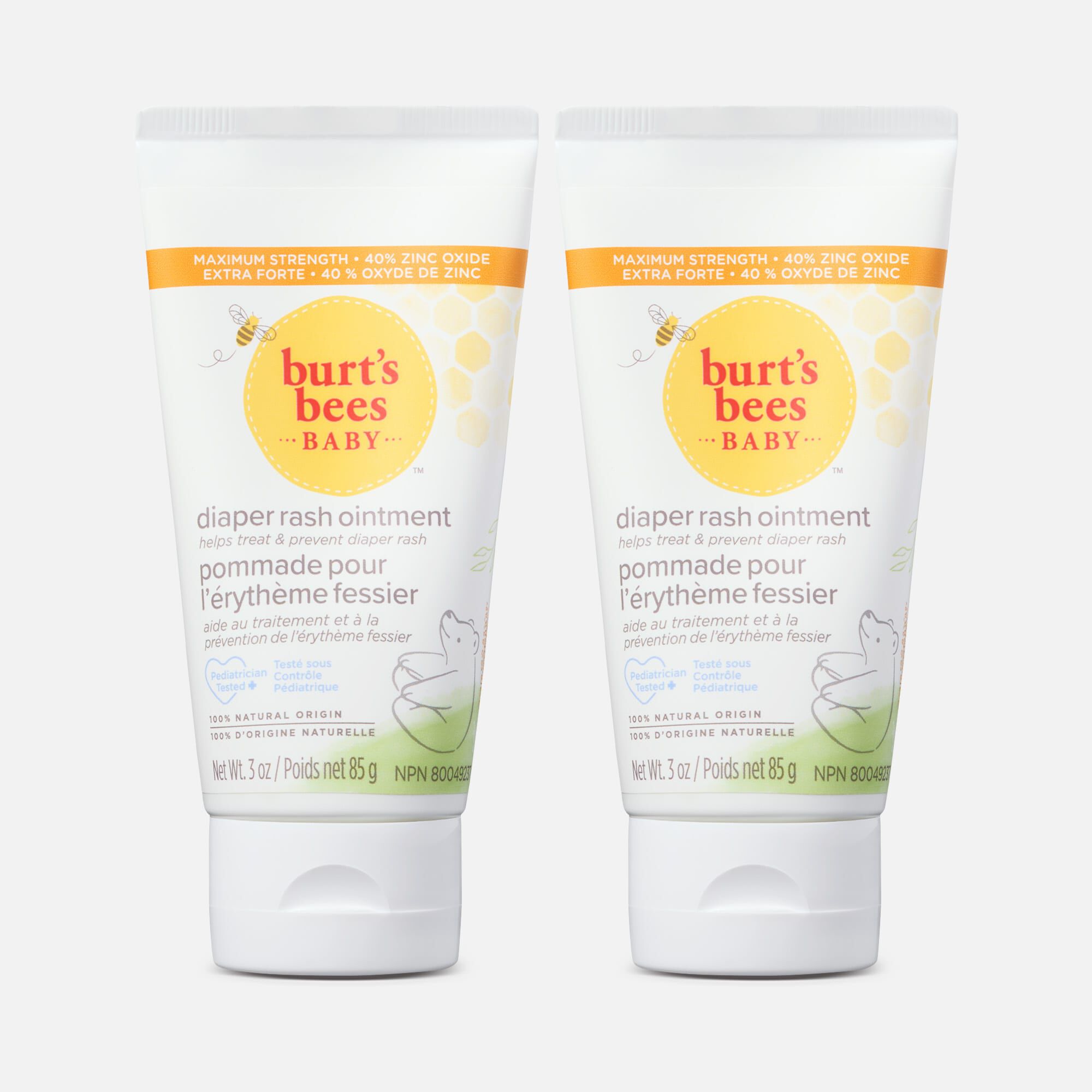 Burt's Bees Baby 100% Natural Origin Diaper Rash Ointment, 3 oz. (2 pack)