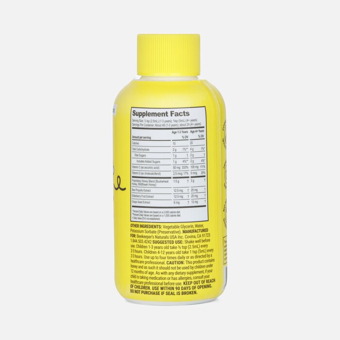 Beekeeper's Naturals Kid's Daytime Cough Syrup, 4 fl oz., , large