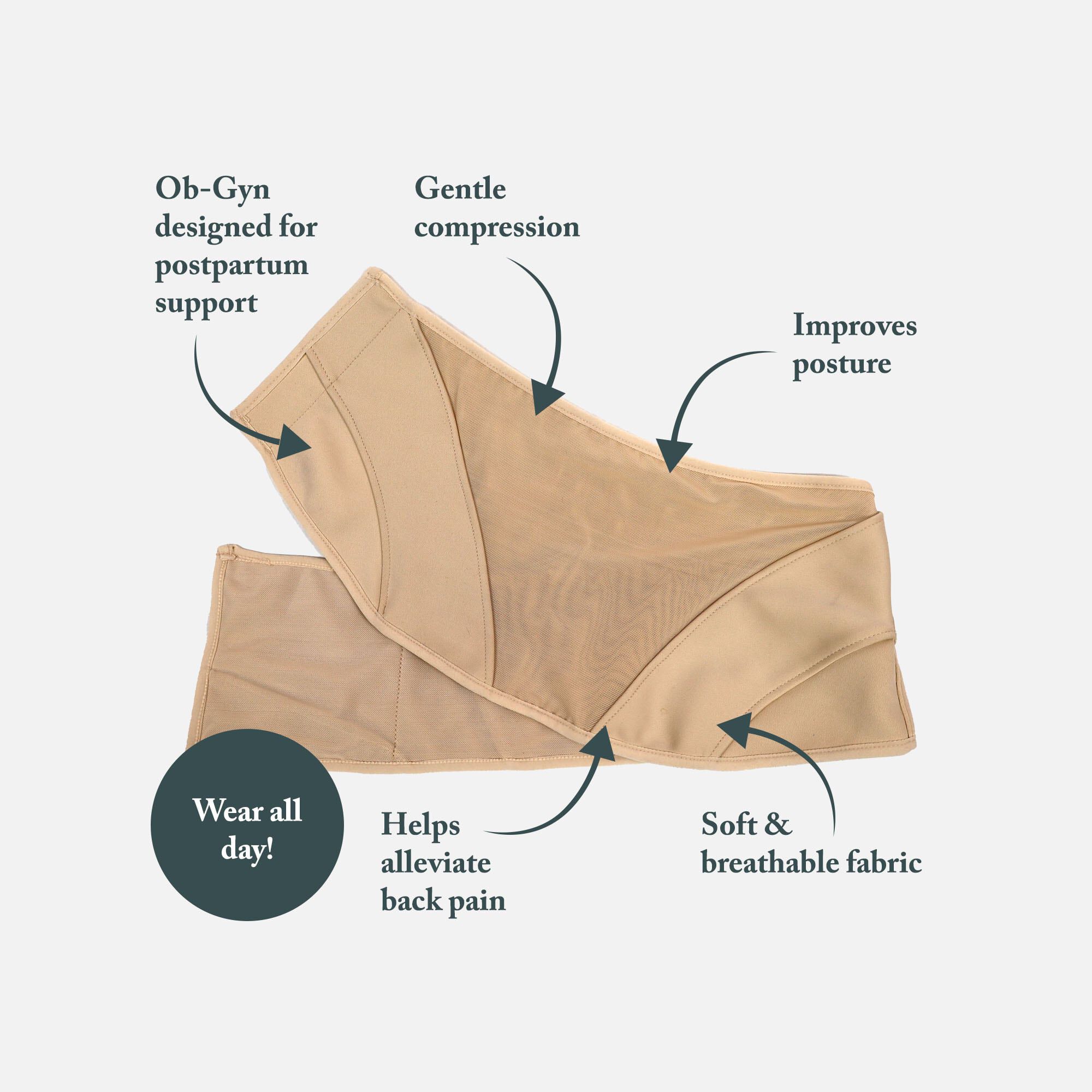Mommy Matters Postpartum Belly Wrap in Beige, , large