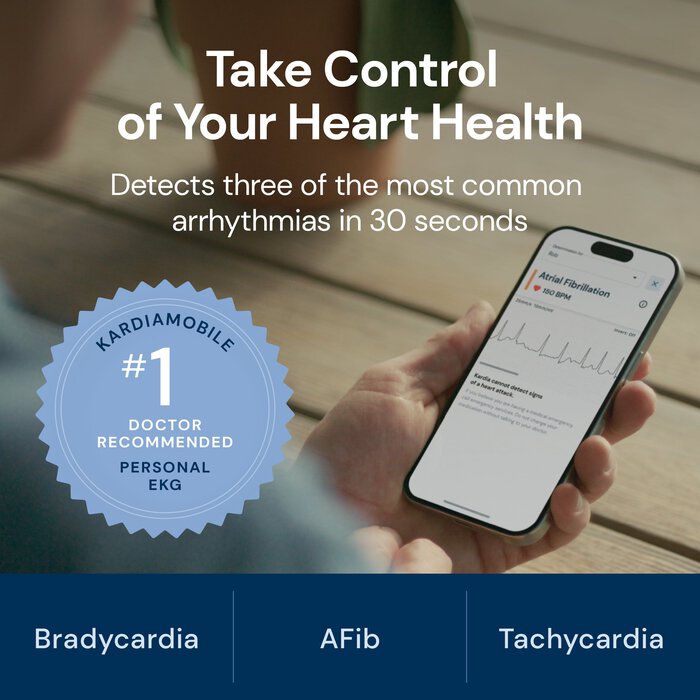 KardiaMobile Card Medical-Grade Personal EKG Heart Monitor, , large