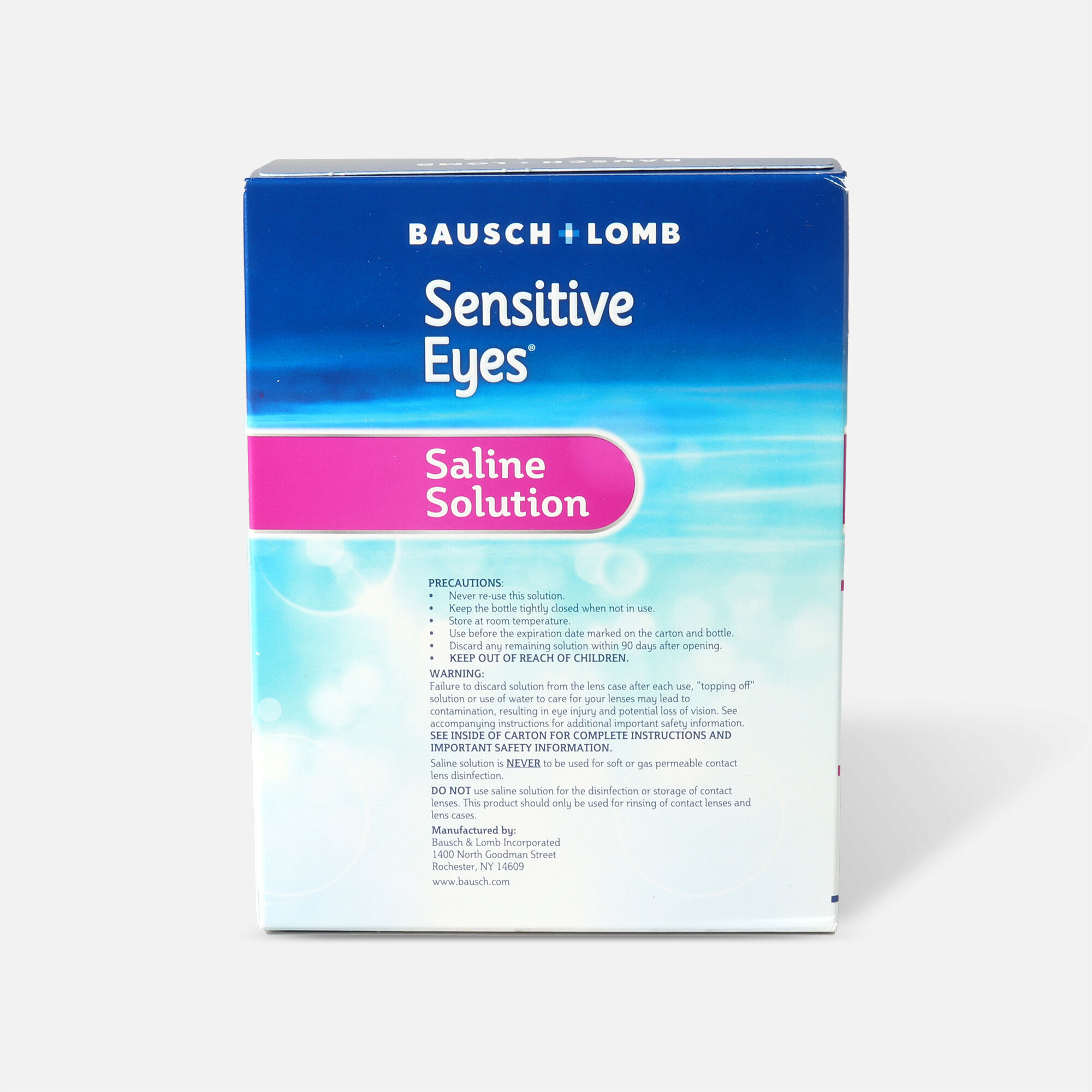 Sensitive Eyes Plus Saline Solution 2 x 12oz, 24 fl oz., , large