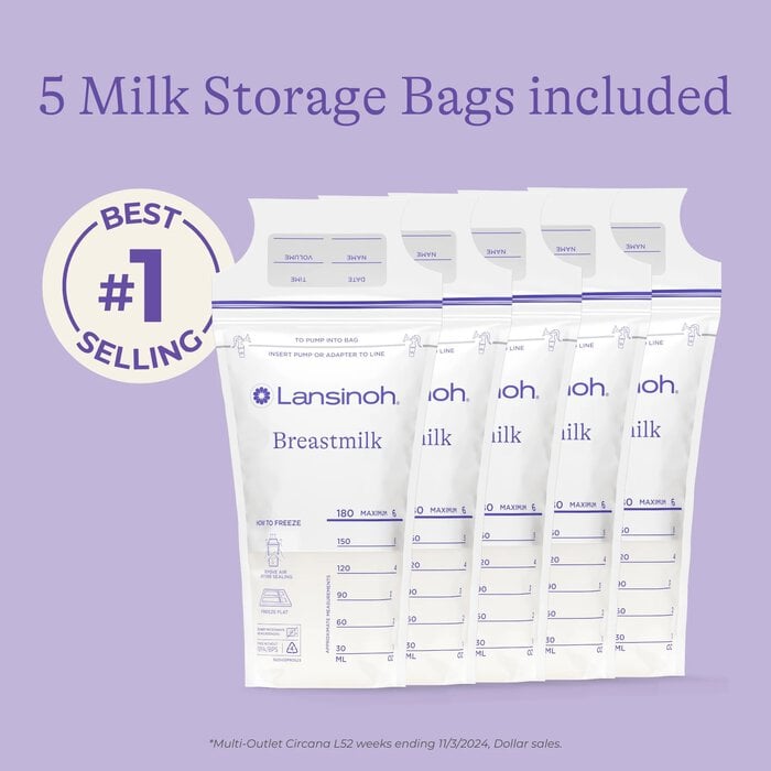 Lansinoh Breastmilk Bags Storage Container, , large