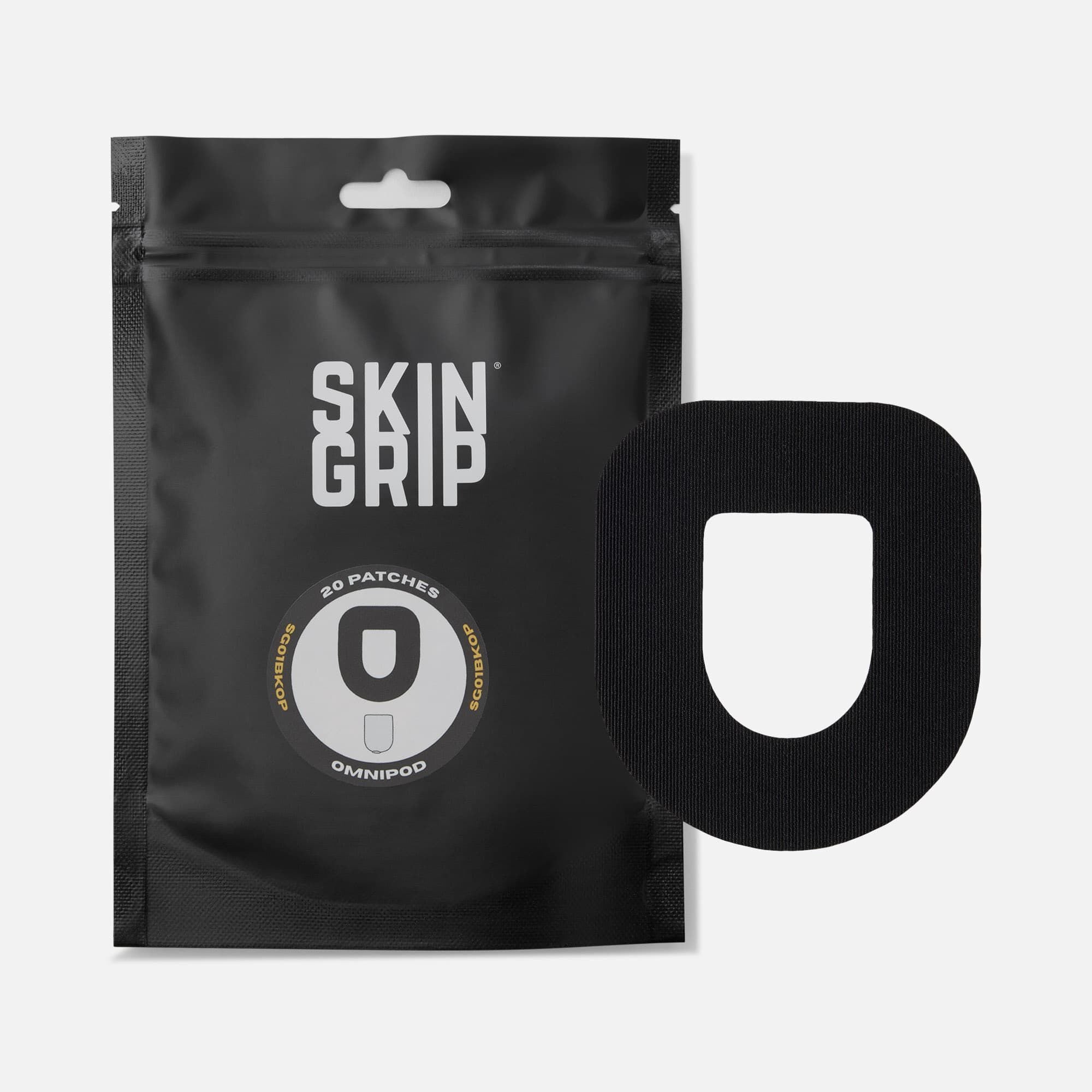 Skin Grip® Omnipod® Adhesive Patches, Black, 20 ct.