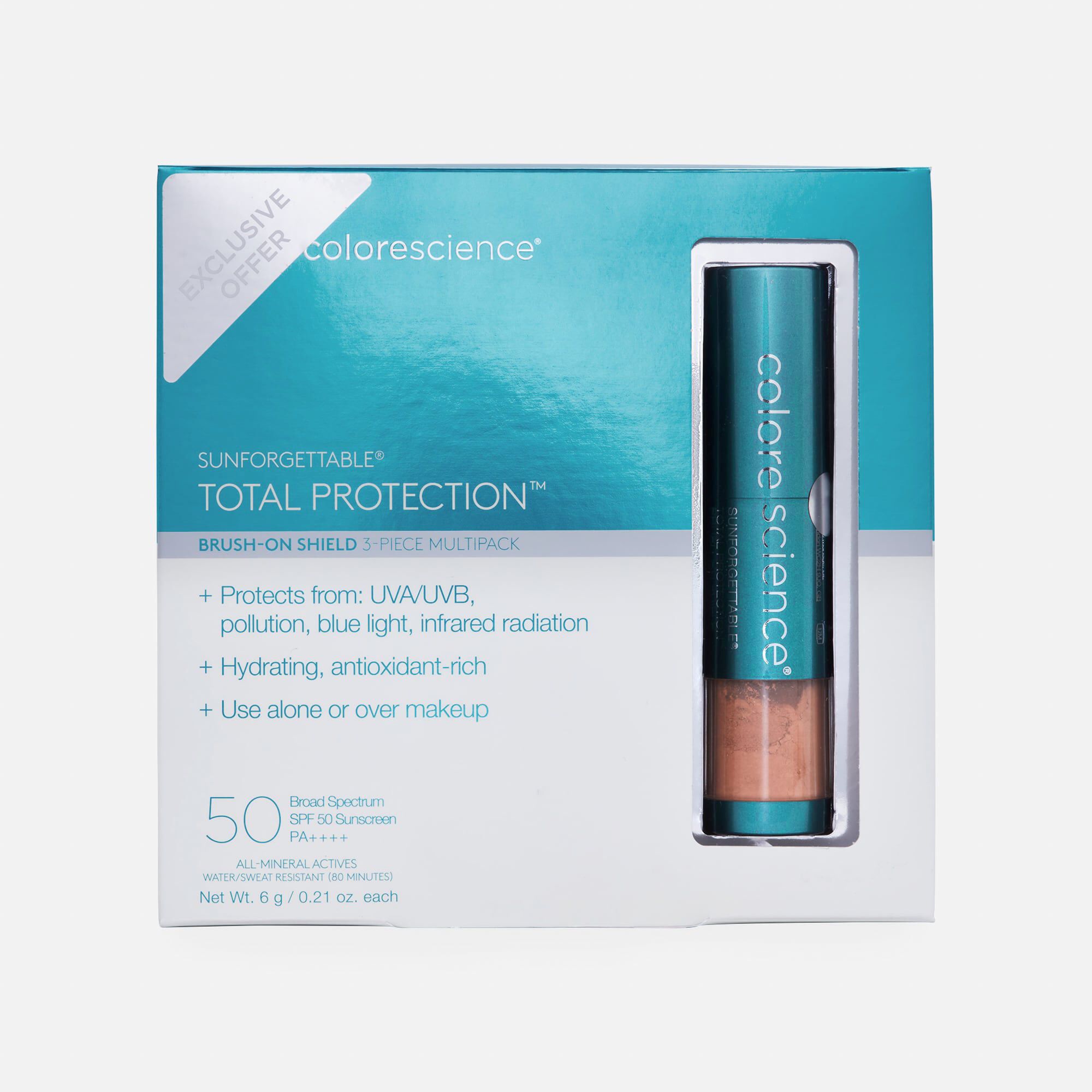 Colorescience Sunforgettable® Total Protection™ Brush-On Shield SPF 50 Multipack, , large