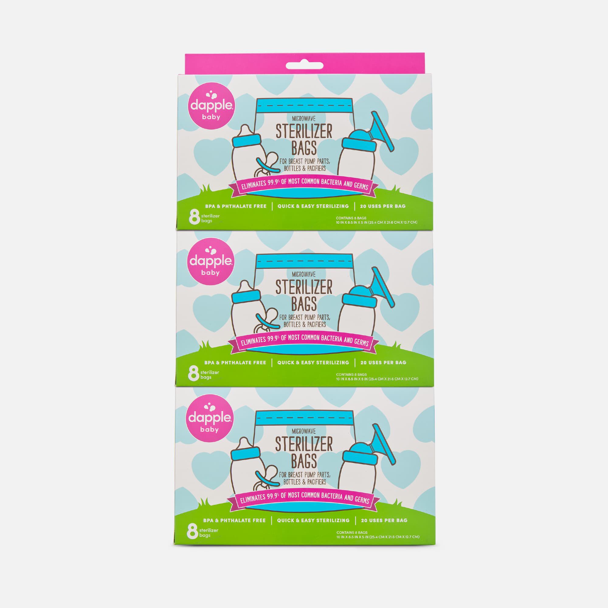 Dapple Baby Microwave Sterilizer Bags, 8 ct. (3-Pack)