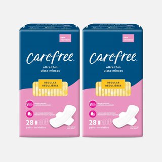 Carefree Ultra Thin Regular Pads with Wings, 28 ct. (2-Pack), , large