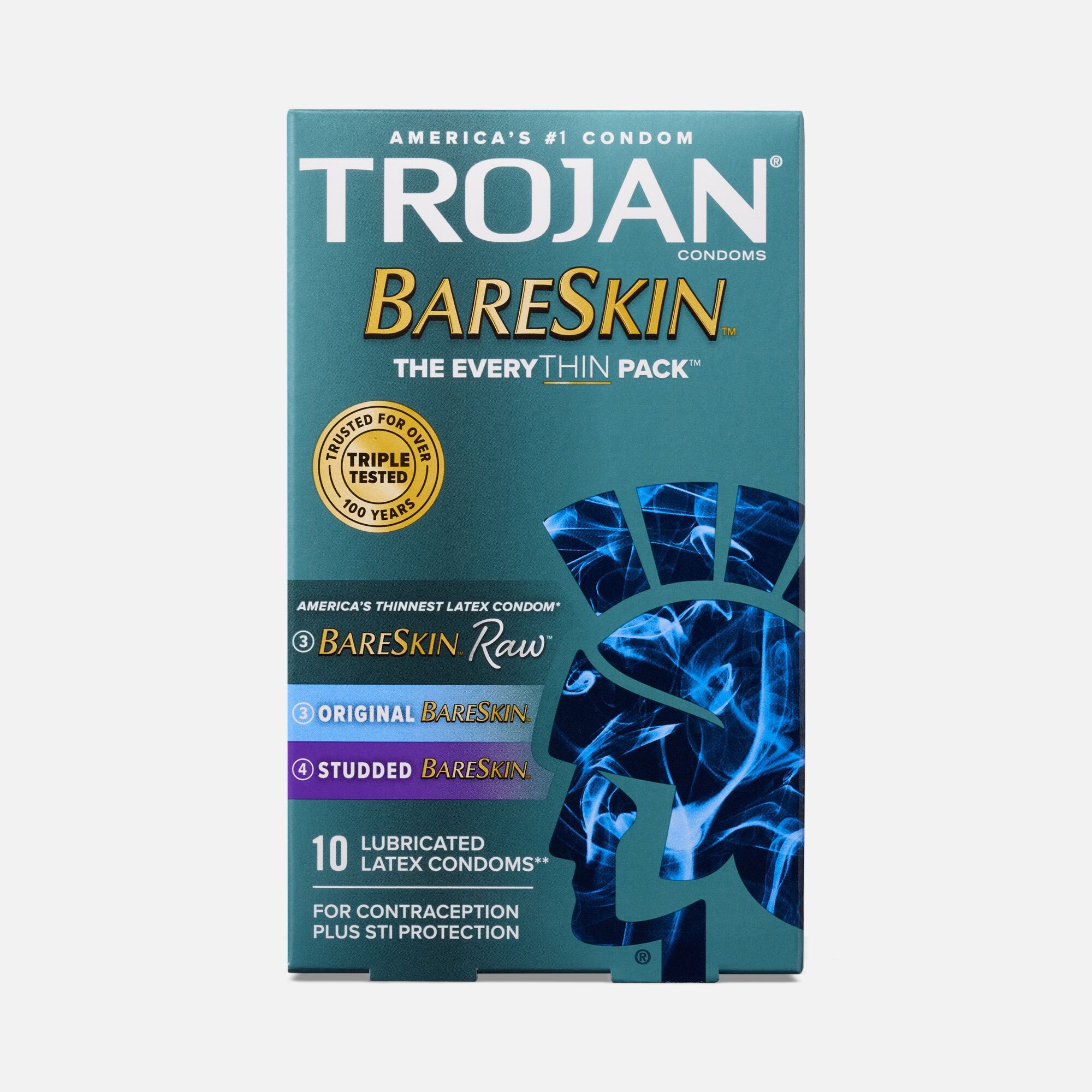 Trojan Latex Condom BareSkin EveryThin, 10 ct., , large