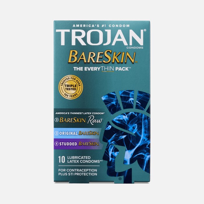 Trojan Latex Condom BareSkin EveryThin, 10 ct., , large