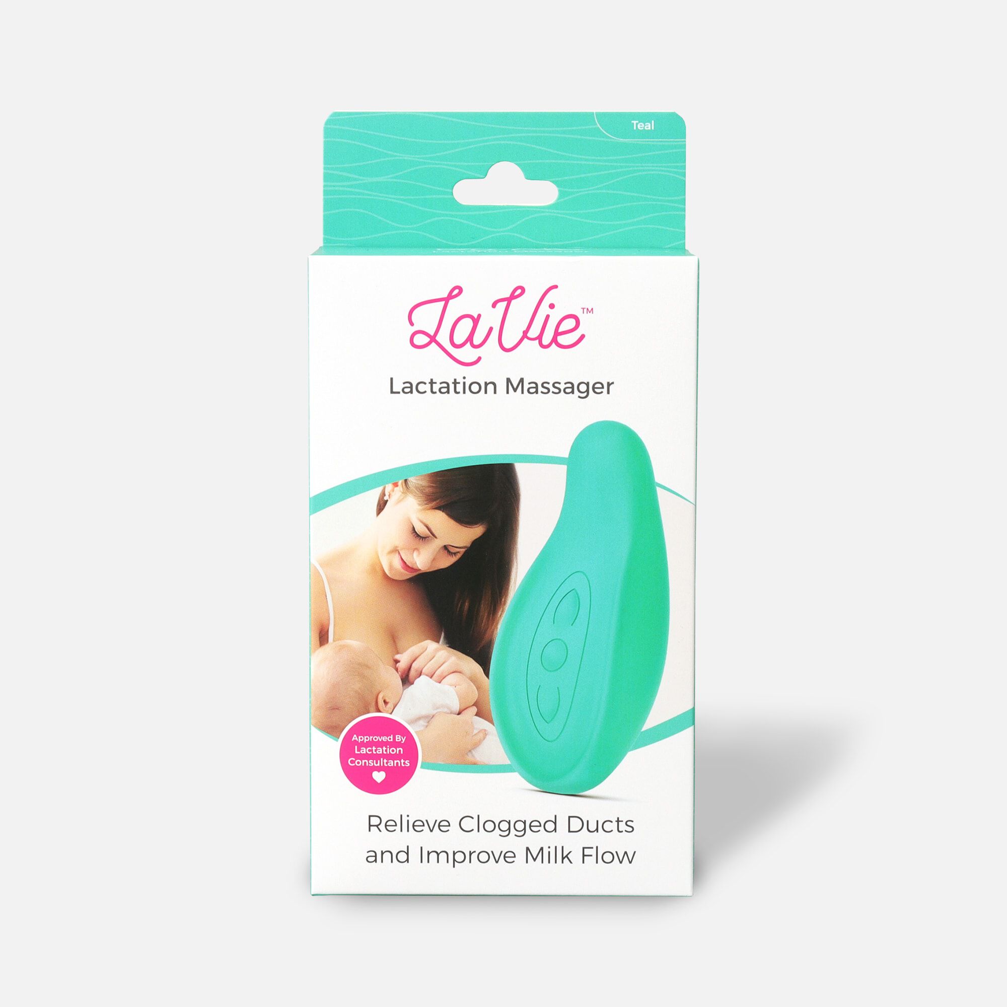 LaVie Lactation Massager, Teal, large