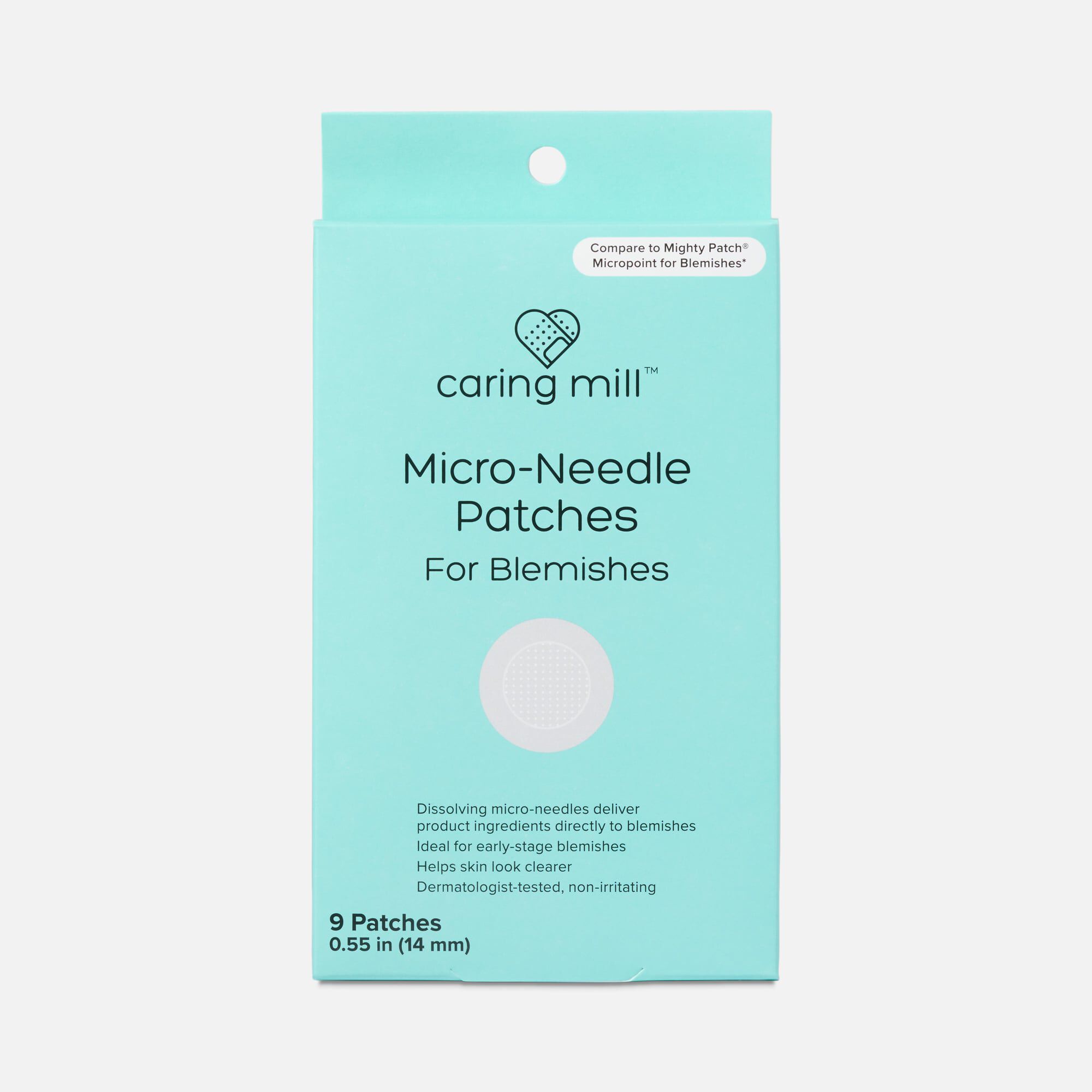 Caring Mill™ Micro-Needle 2-in-1 Salicylic Hydrocolloid Patches, 9 ct., , large
