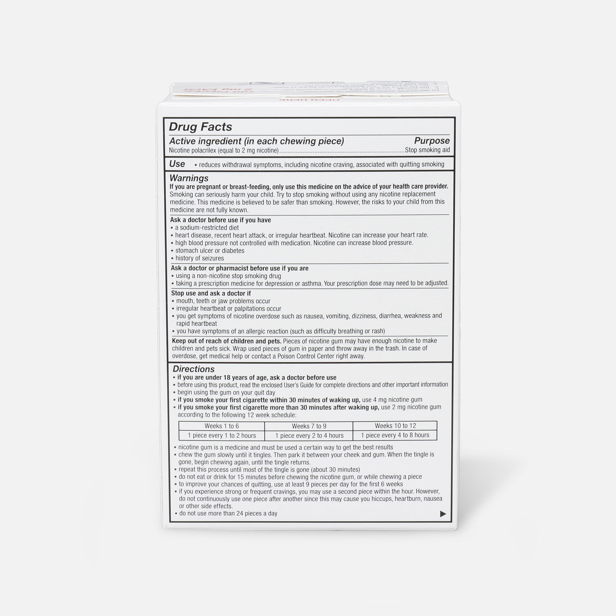 Nicorette Nicotine Gum, Fruit Chill, 2mg, , large