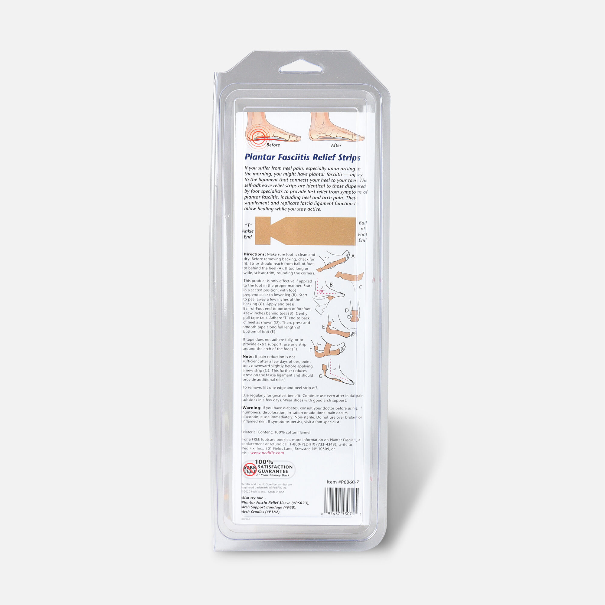 Pedifix Plantar Fasciitis Relief Strips, 7 ct., , large