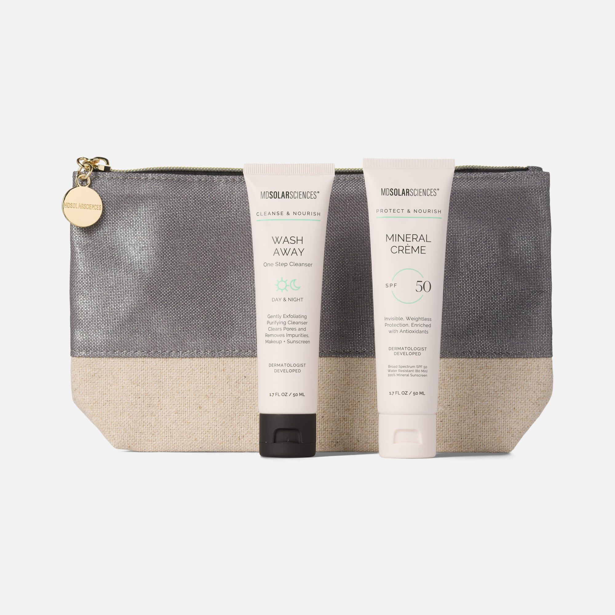 MDSolarSciences™ Sensitive Skin Bundle, Wash Away Cleanser and Mineral Crème SPF 50