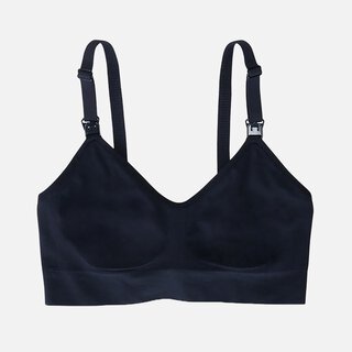 Ingrid + Isabel Basics Pumping + Nursing Bra, Black, , large