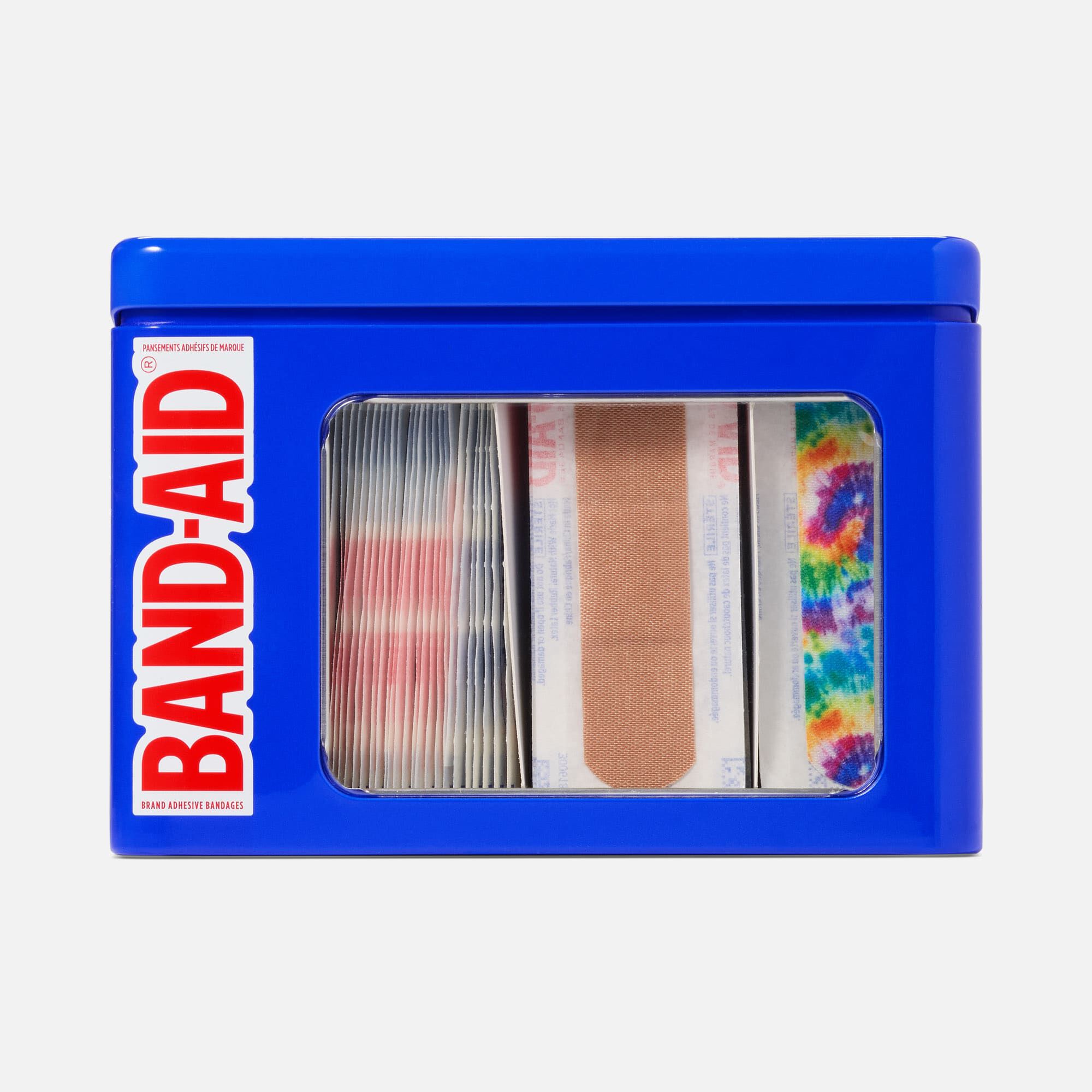 Band-Aid Tye-Dye Assorted Adhesive Bandages Tin, 75 ct., , large