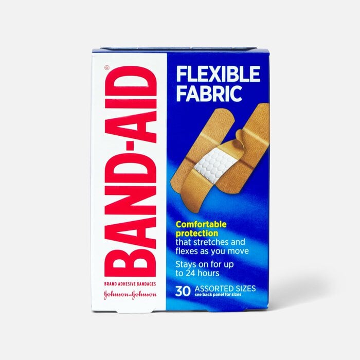 BAND-AID® Flexible Fabric Adhesive Bandages, Assorted, 30 ct., , large