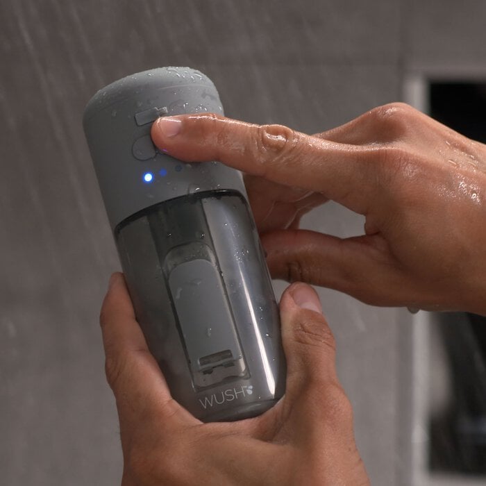 Wush Pro Powered Ear Cleaner, Grey, Grey, large