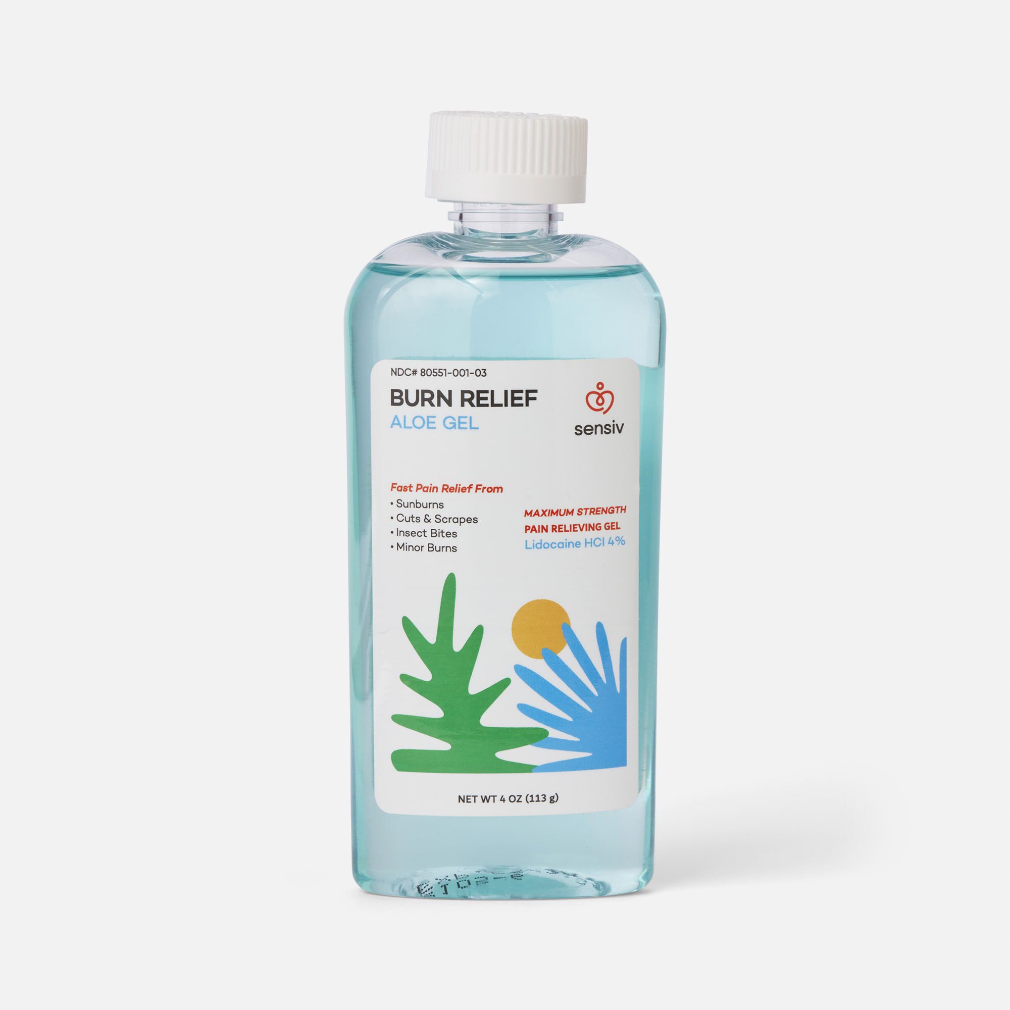 Sensiv Aloe Burn Relief Maximum Strength Gel, , large