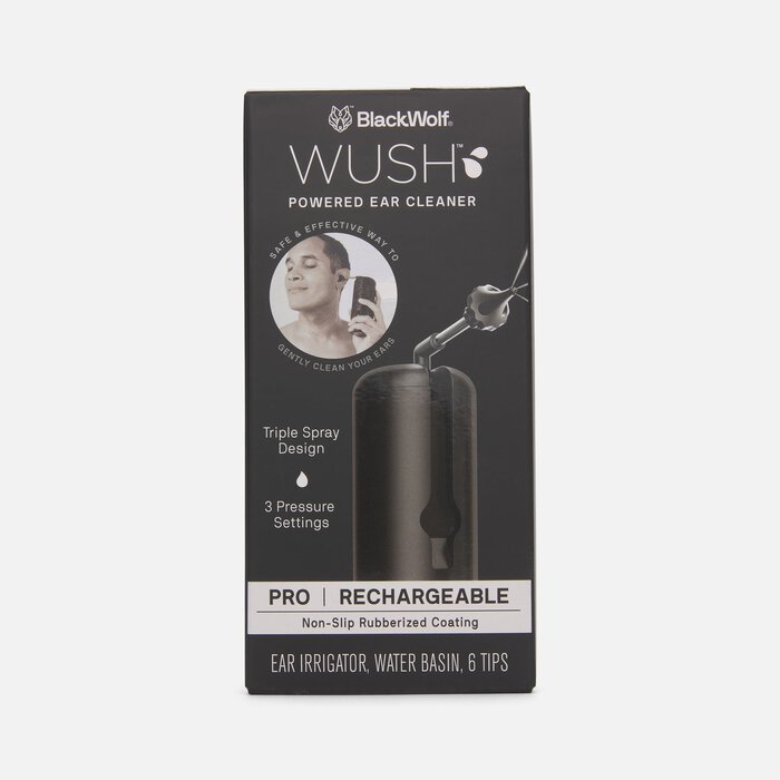 Wush Pro Powered Ear Cleaner, Black, Black, large