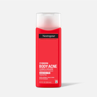 Neutrogena Stubborn Body Acne Cleanser & Exfoliator, 8.5 fl oz., , large