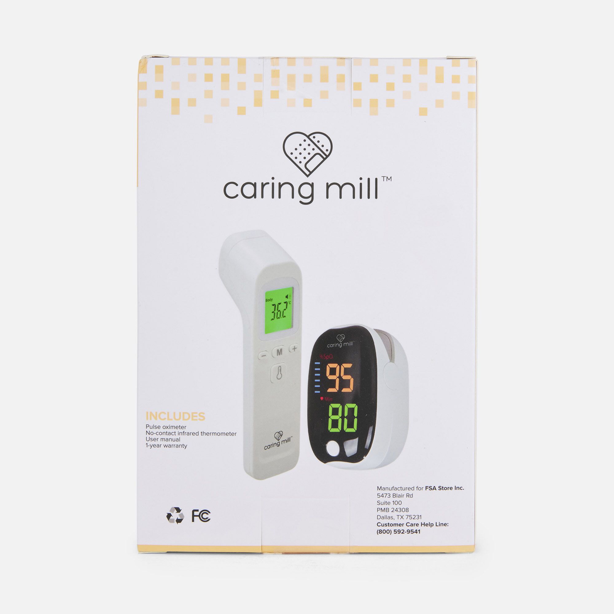 Caring Mill™ Thermometer & Pulse Oximeter, Dual Pack, , large