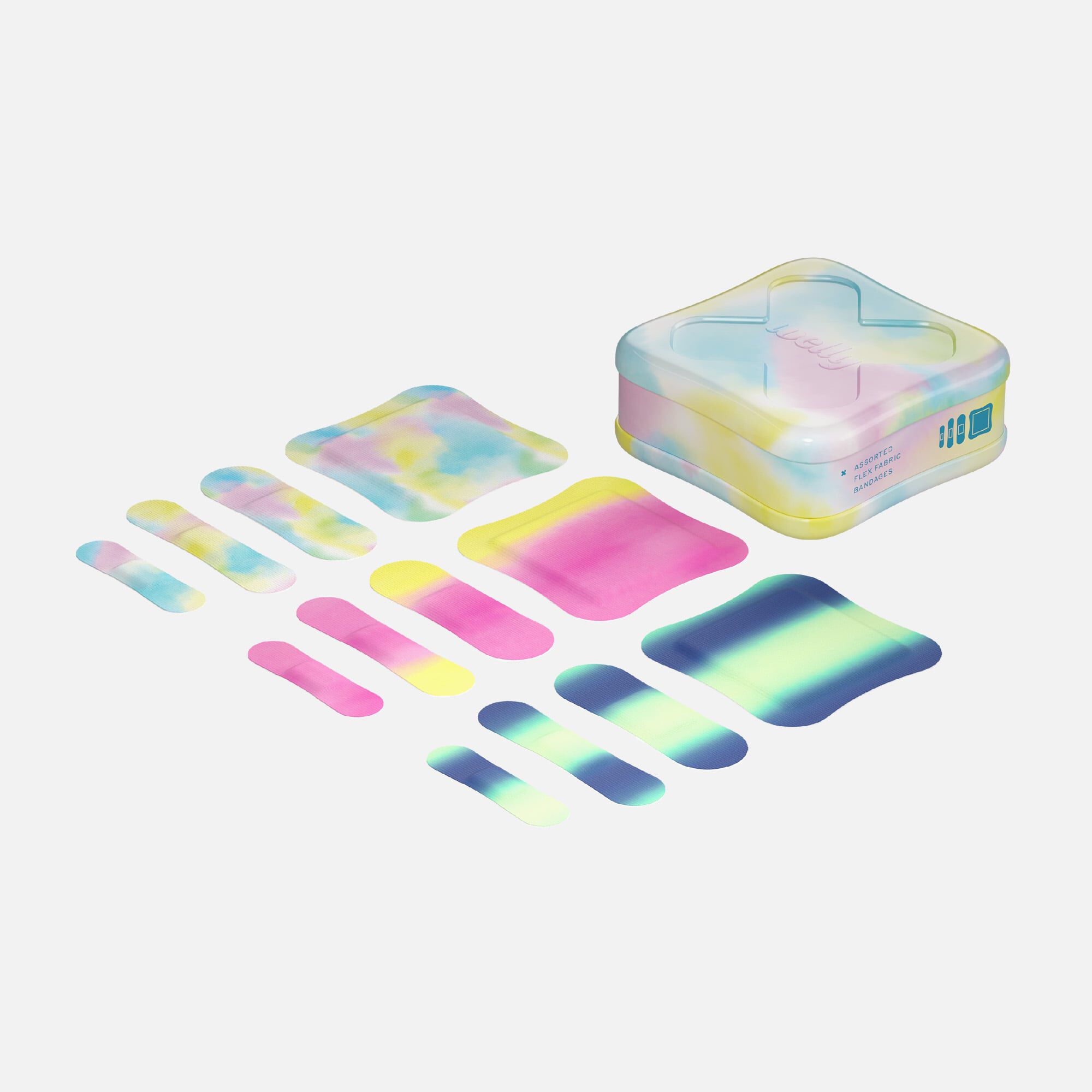 Welly Bravery Badges Colorwash Assorted Flex Fabric Bandages - 48 ct., , large