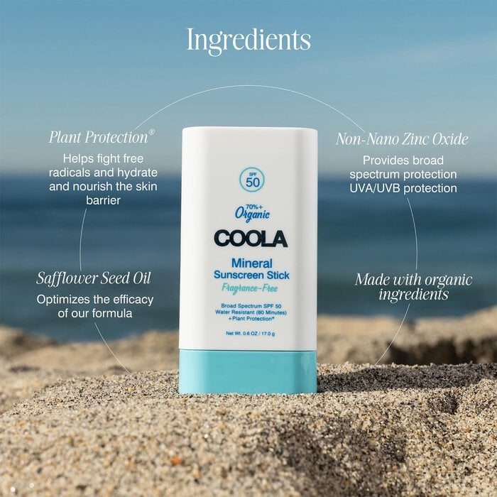 COOLA Mineral Organic Sunscreen Stick (SPF 50), , large
