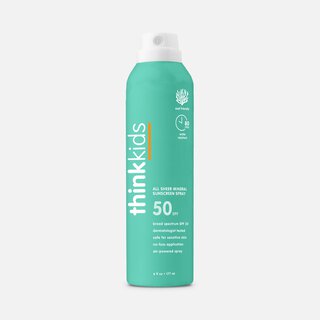 thinkkids SPF 50 All Sheer Mineral Sunscreen Spray, 6 fl oz.