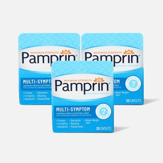 Pamprin Maximum Strength Multi-Symptom Menstrual Pain Relief - 20 ct. (3-Pack), , large