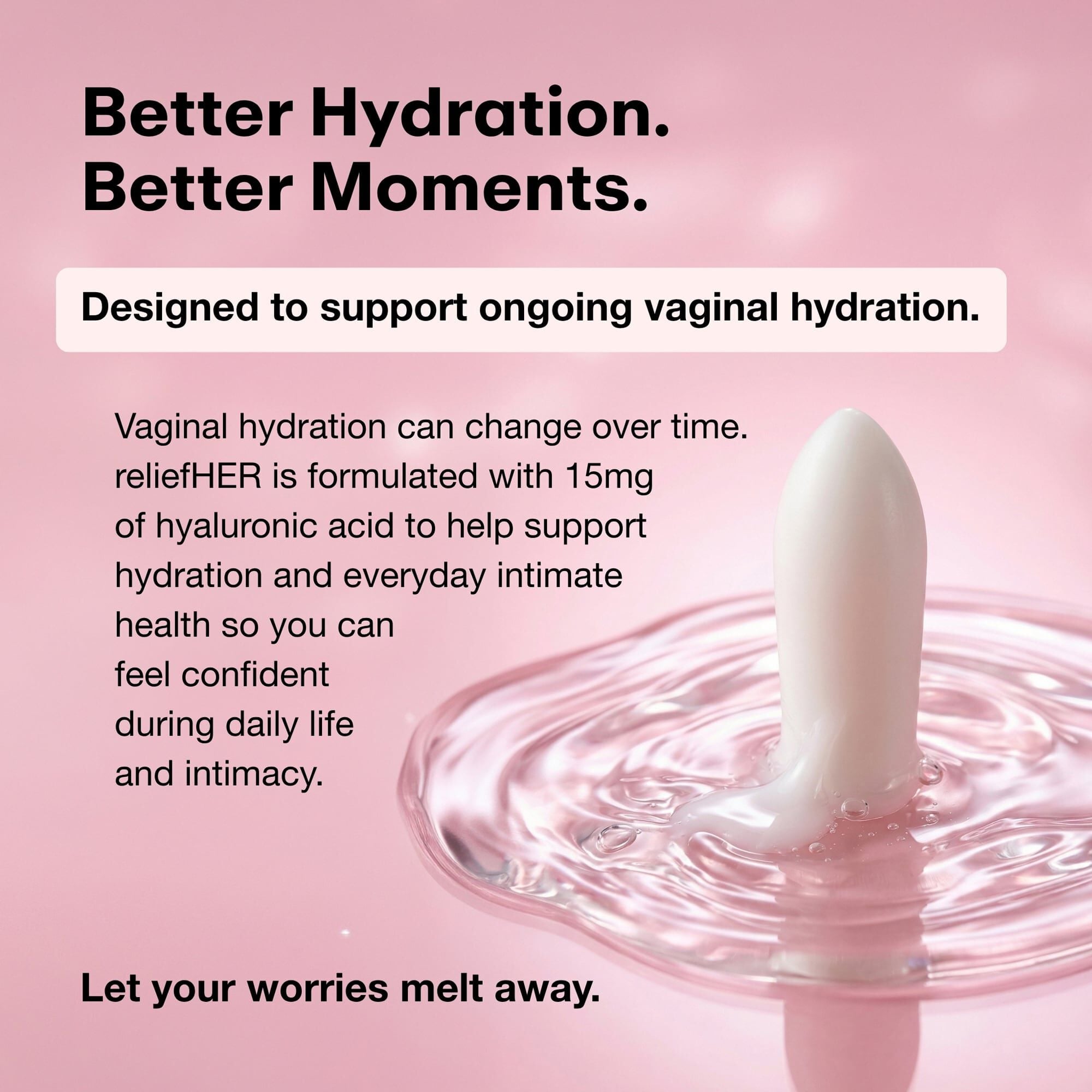 Joylux reliefHER™ Vaginal Hydration Melts, 5 ct., , large