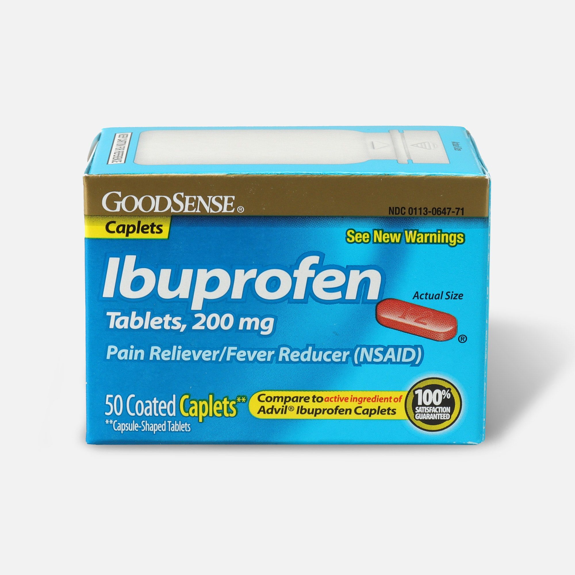 GoodSense® Ibuprofen Coated Tablets 200 mg, Pain Reliever & Fever Reducer, , large