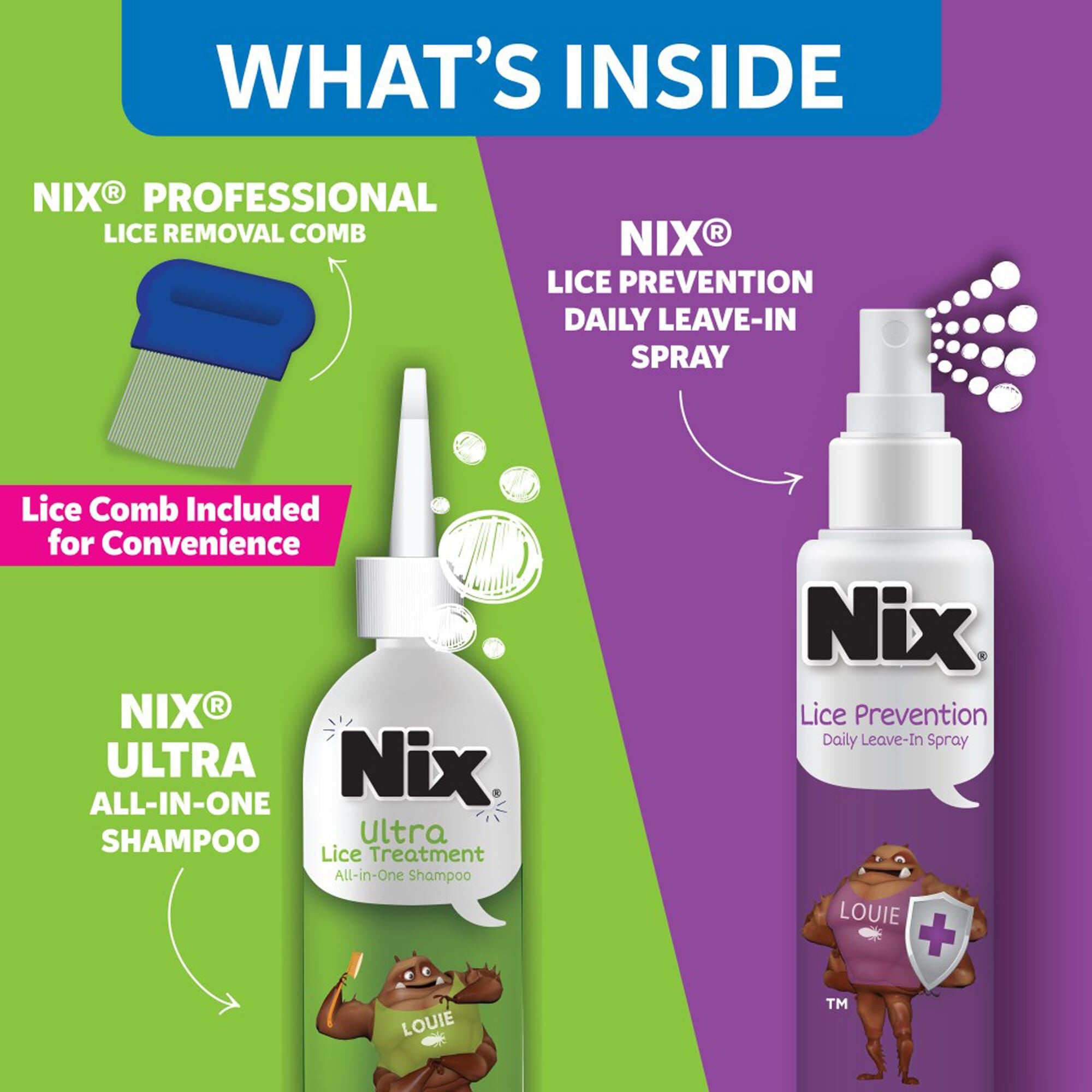 Nix® Ultra Super Lice Treatment and Prevention Kit, , large