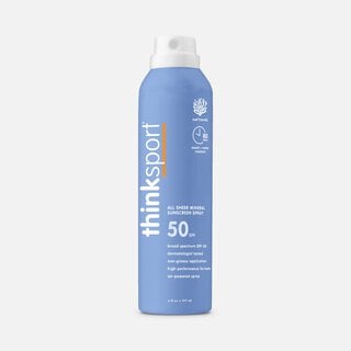 thinksport SPF 50 All Sheer Mineral Sunscreen Spray, 6 fl oz., , large