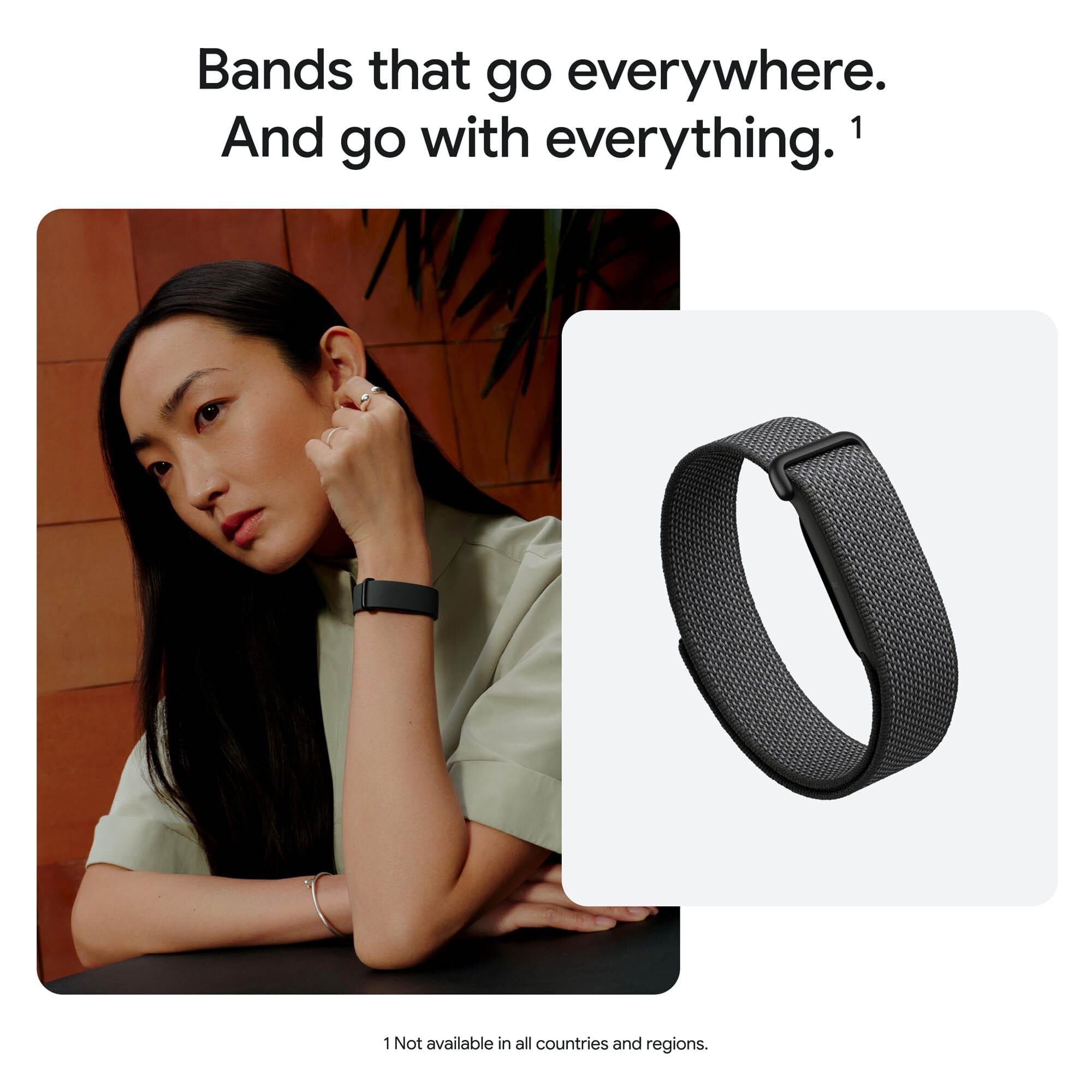 Google Fitbit Air, Screenless Fitness and Health Tracker, Obsidian, One Size, Obsidian, large