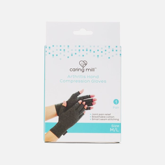 Caring Mill™ Arthritis Hand Compression Gloves, , large