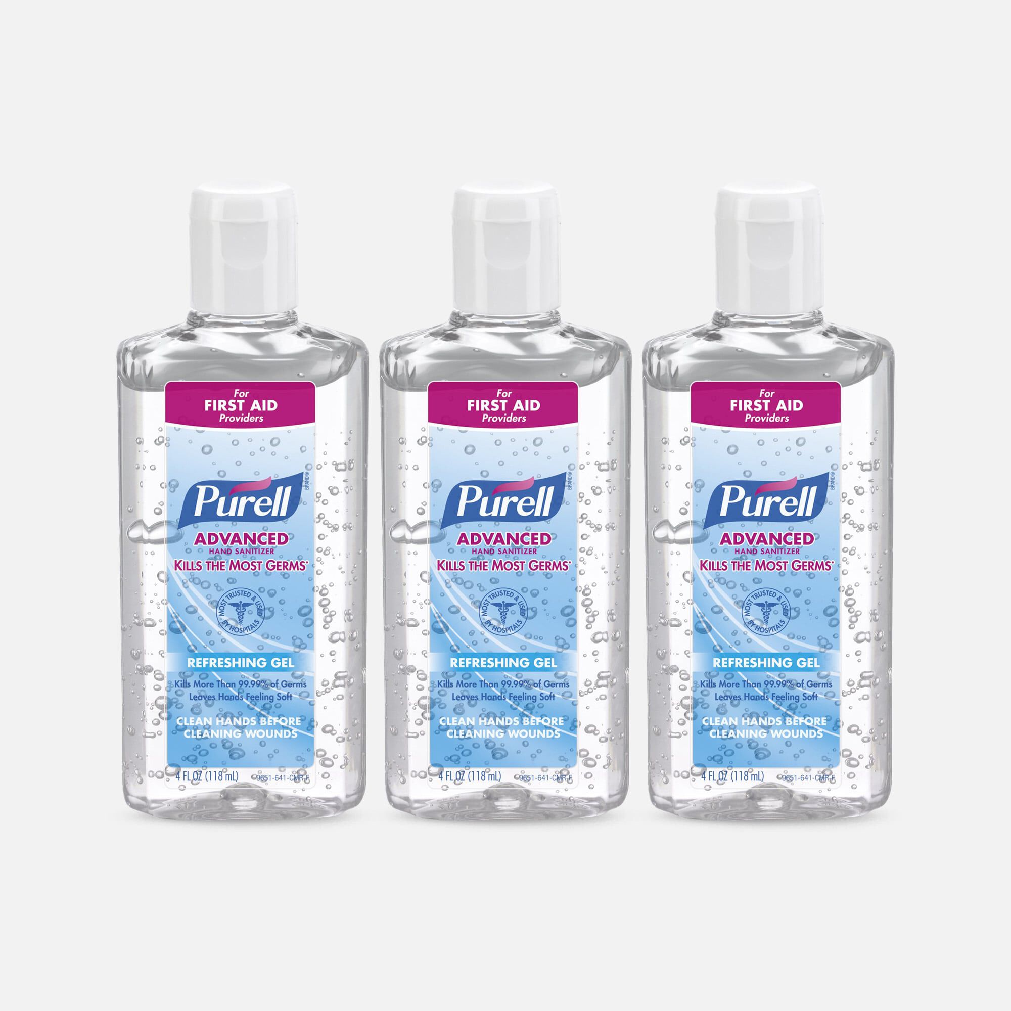 Purell Advanced Hand Sanitizer Gel, 4 fl. oz. (3-Pack), , large