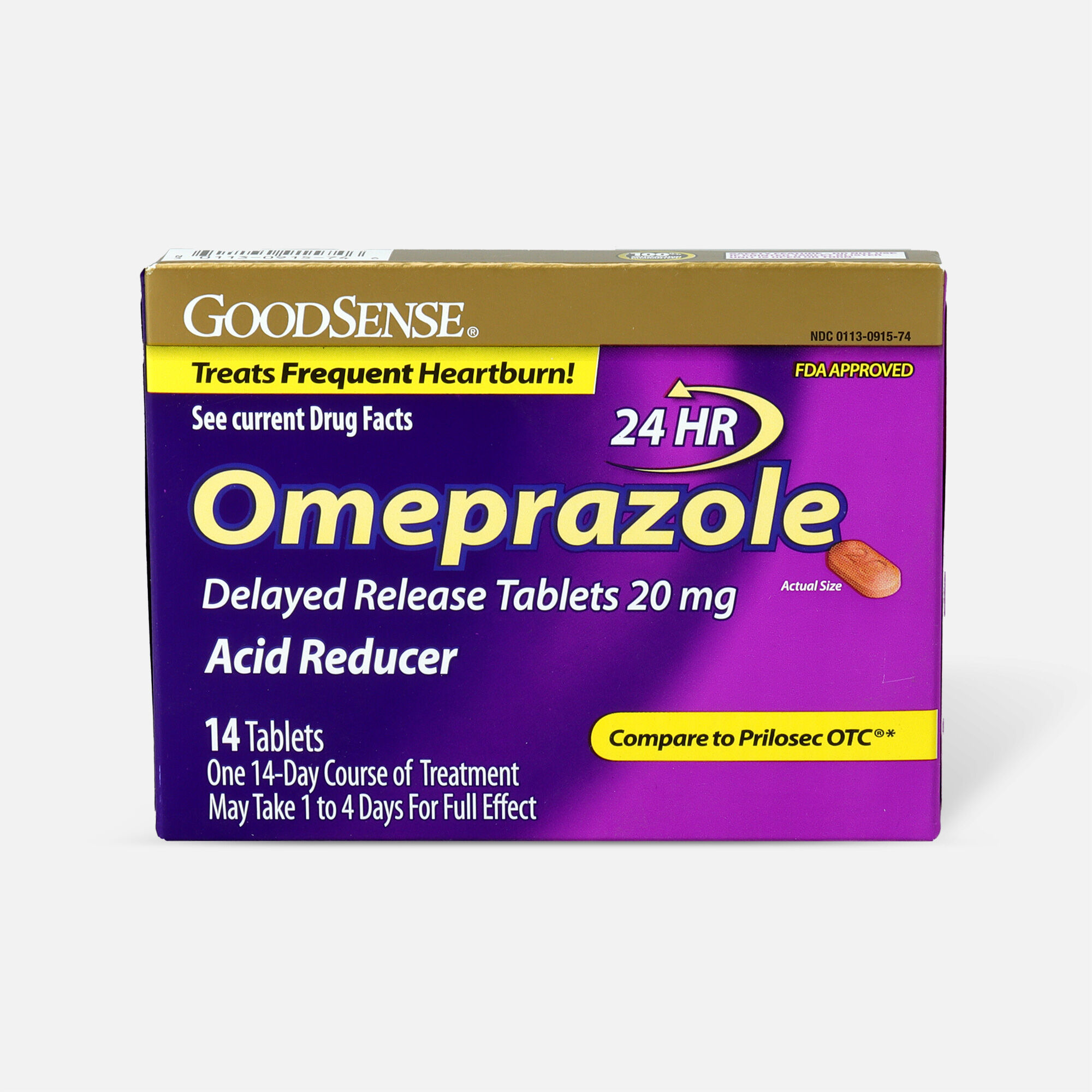 GoodSense® Omeprazole Delayed Release Tablets 20 mg, Acid Reducer, , large