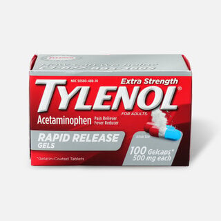 Tylenol Extra Strength Rapid Release Gels, 100 ct.