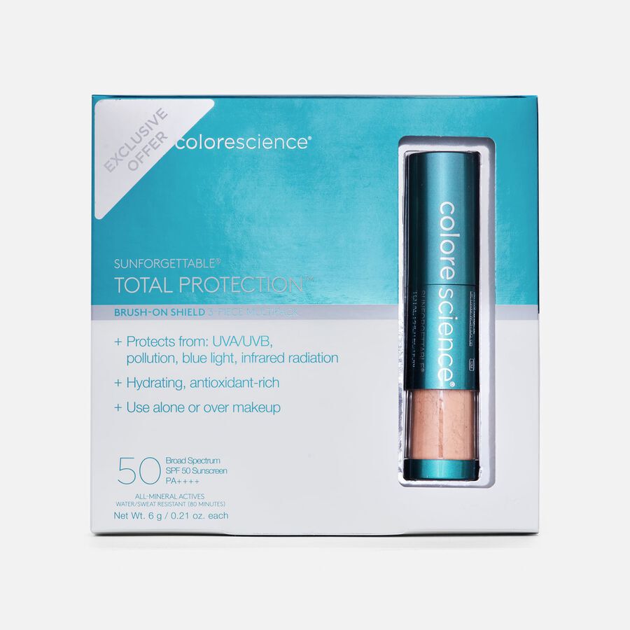Colorescience Sunforgettable® Total Protection™ Brush-On Shield SPF 50 Multipack - Tan