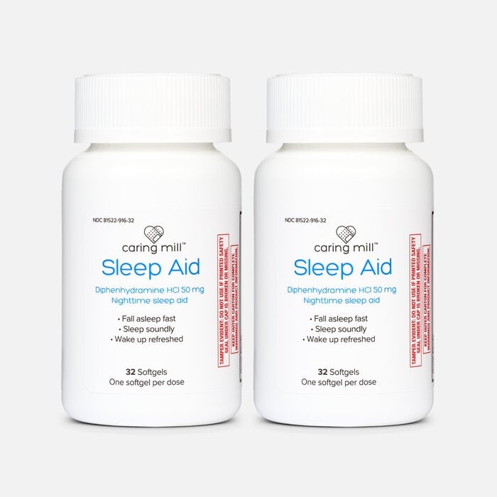 Caring Mill™ Maximum Strength Sleep Aid Soft Gels, 32 ct. (2-Pack), , large