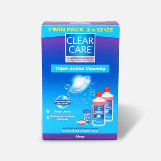Clear Care No Rub Cleaning & Disinfecting Solution Value Pack, 24 fl oz.