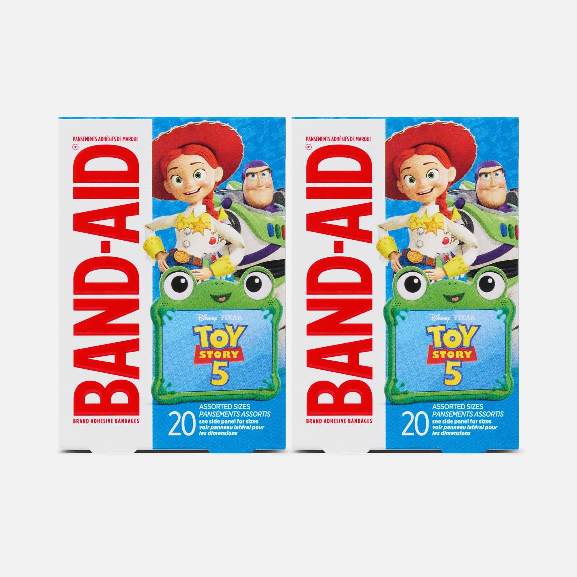 BAND-AID® Toy Story 5, Adhesive Bandages, Assorted Sizes, 20 ct. (2 pack)