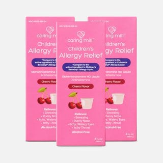 Caring Mill™ Children's Allergy Dye-Free Cherry Liquid, 4 oz. (3 pack)