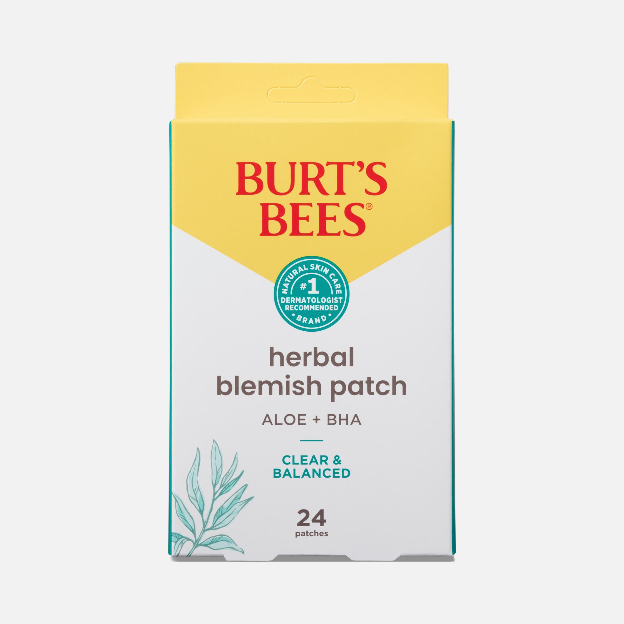 Burt's Bees Clear and Balanced Blemish Patch, 24-Pack
