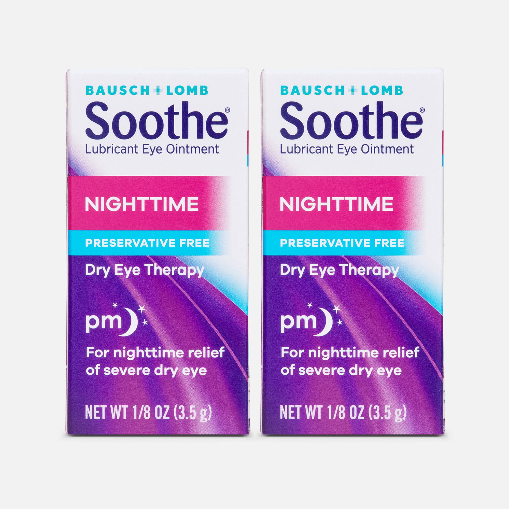 Bausch + Lomb Soothe® Lubricant Eye Ointment Nighttime, .125 oz. (2-Pack)