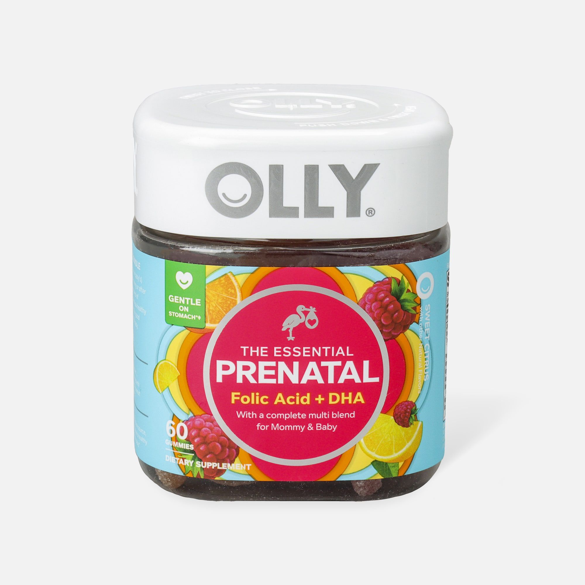 OLLY The Essential Prenatal Gummy Multivitamin, Sweet Citrus, 30 Day Supply, 60 ct., , large