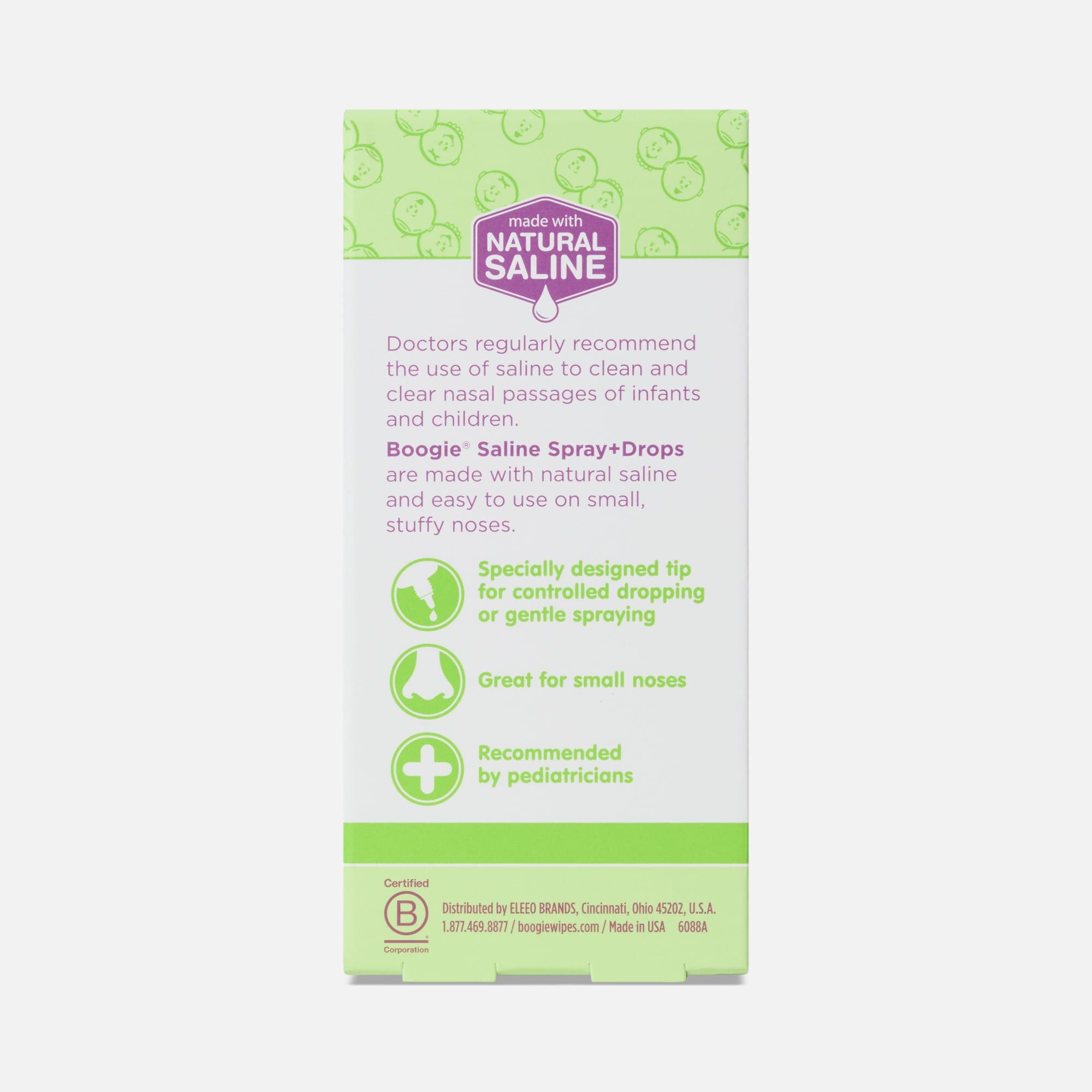 Boogie® Natural Saline Spray + Drops, Unscented, 1 fl. oz., , large