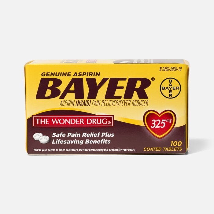 Genuine Bayer Aspirin, 325 mg Tablets, 100 ct., , large