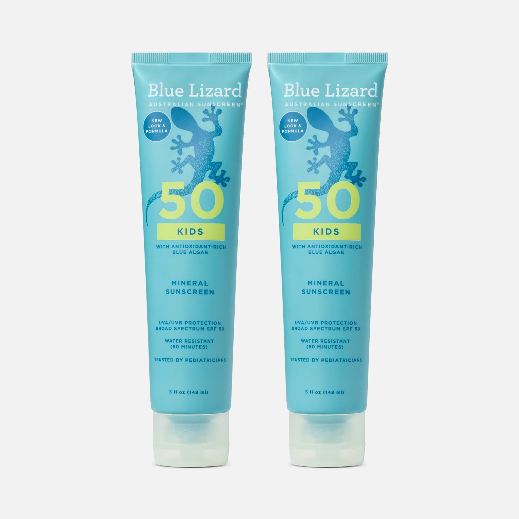 Blue Lizard Kids Mineral Sunscreen Lotion, SPF 50, 5 fl. oz. (2 pack)